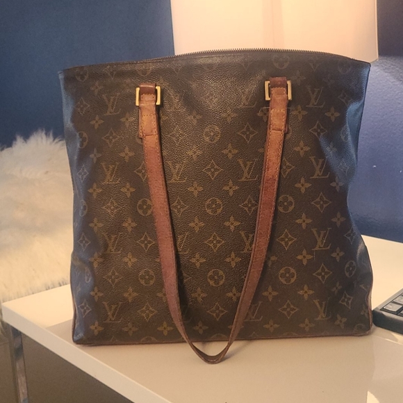 100% Authentic Louis Vuitton Cabas Mezzo GM BAG - Picture 6 of 16